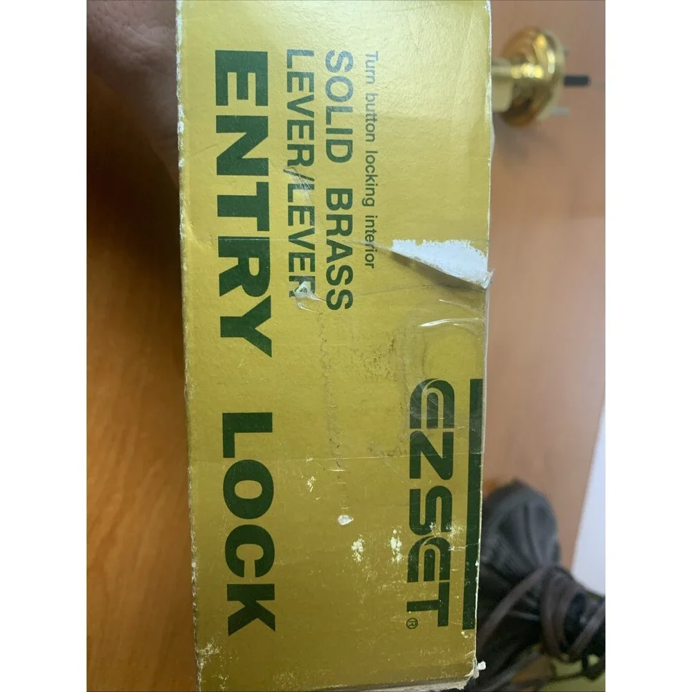EZ Set Solid Brass Lever Entry Lock As Is Heavy Brass